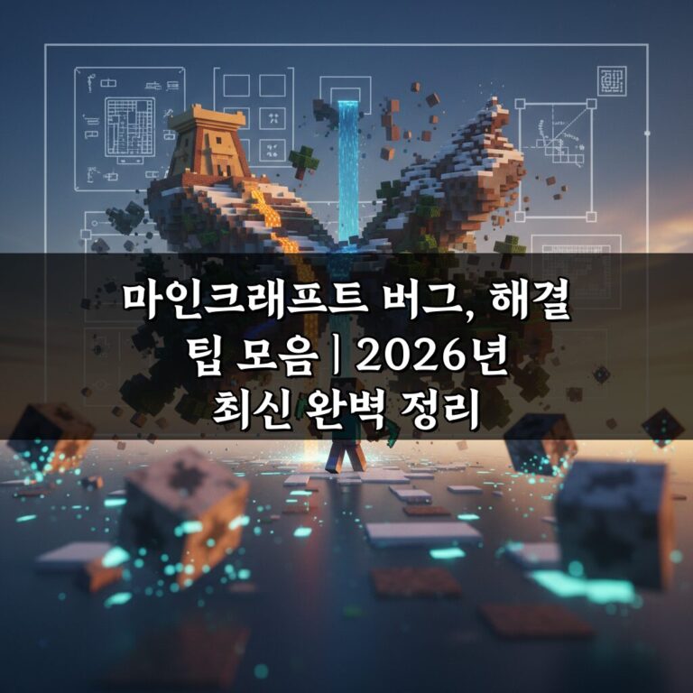마인크래프트 버그, 해결 팁 모음 | 2026년 최신 완벽 정리