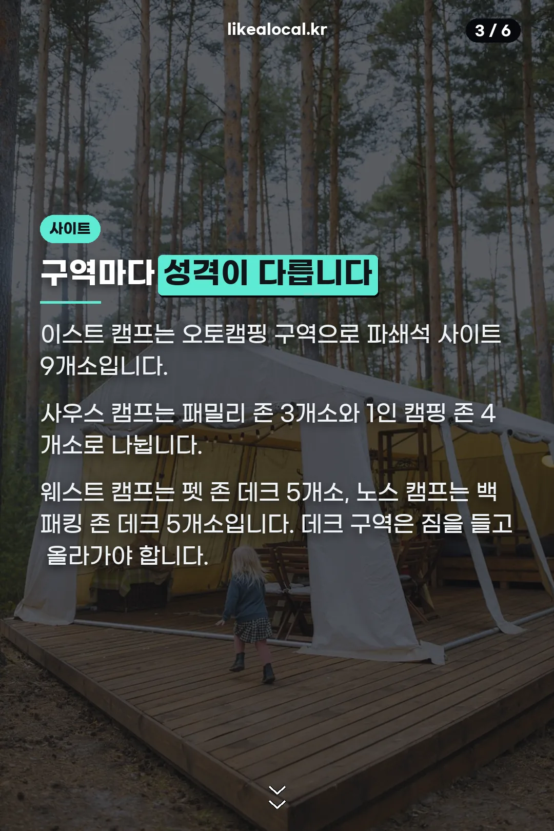 캠핑 구역 구성