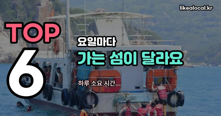 나트랑 해적호핑투어 — 요일마다 가는 섬이 다릅니다