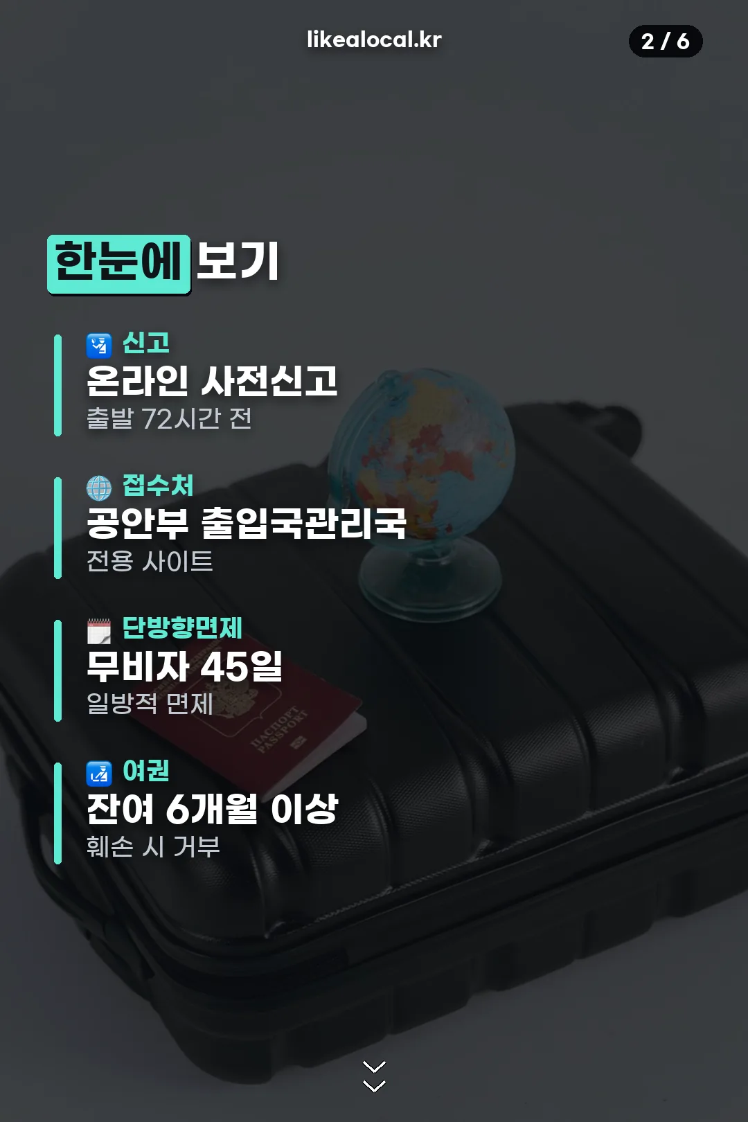 입국 준비 요약
