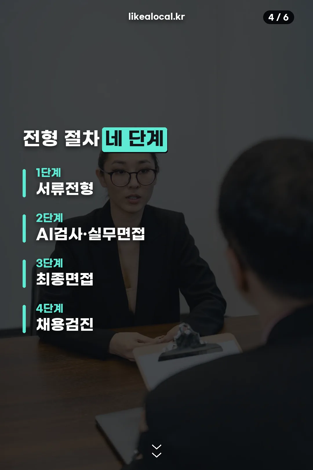 전형 절차 네 단계