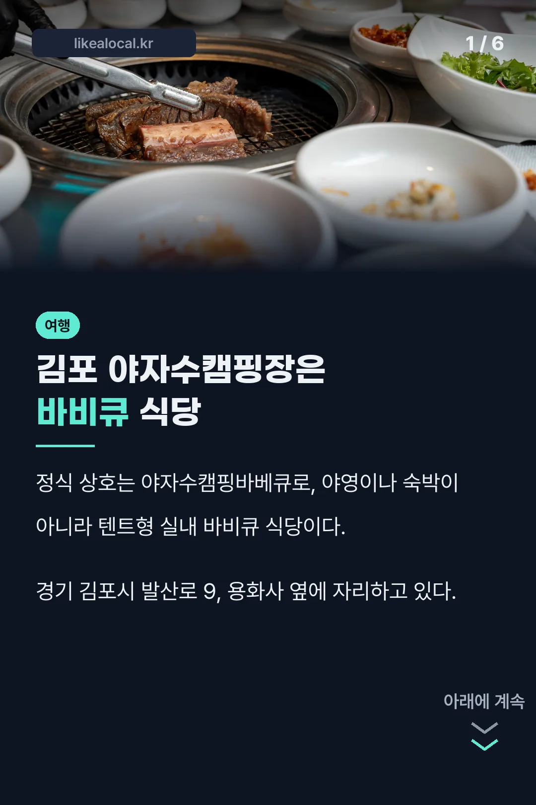 김포 야자수캠핑장 정체