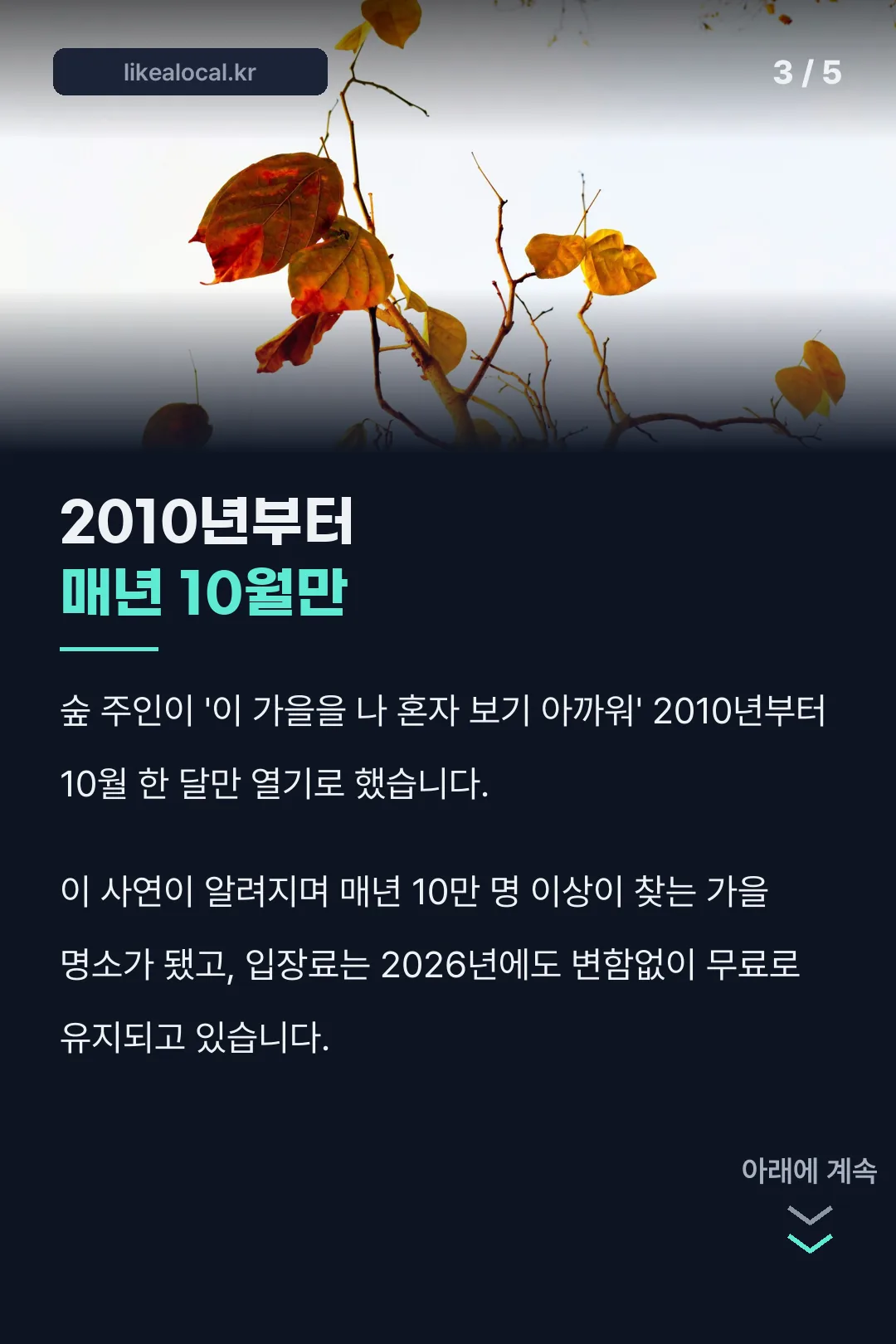 2010년부터 이어진 개방 유래